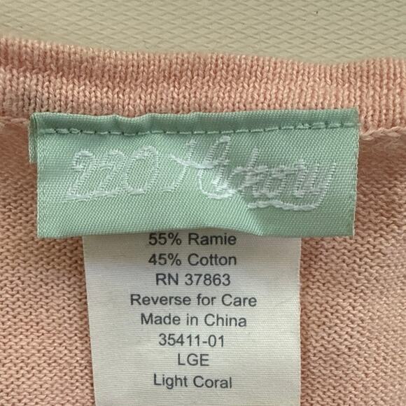 Vintage Hickory 220 Pink 2 Piece Sweater Set Women’s Size Large Soft Knit - Picture 6 of 10